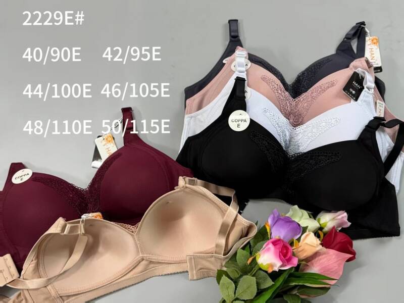 Biustonosze damskie Roz E, 1 kolor Paczka 6 szt